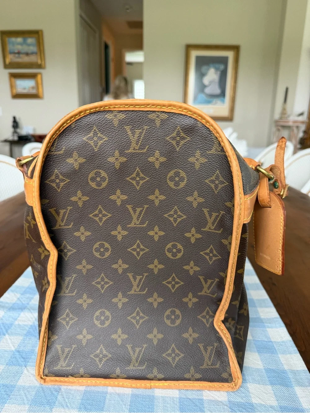 Vintage Louis Vuitton Sac Chien 40 Monogram Pet Carrier.